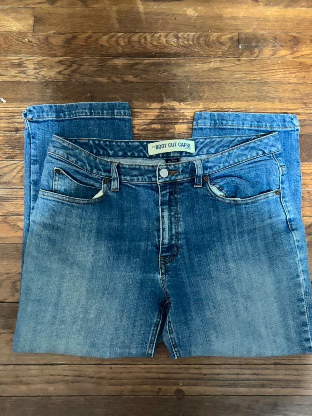 gap womens boot cut capri jeans